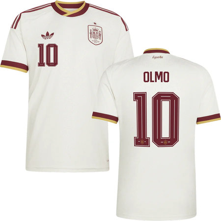 Kid's OLMO #10 Spain Away Replica Jersey World Cup 2026
