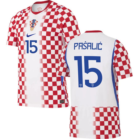 Kid's PAŠALIĆ #15 Croatia Home Replica Jersey World Cup 2026