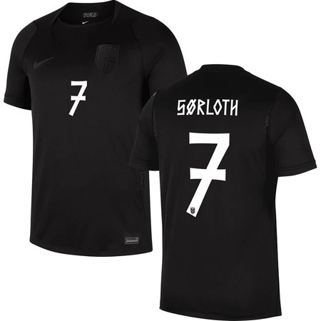 Men's SØRLOTH #7 Norway Away Replica Jersey World Cup 2026