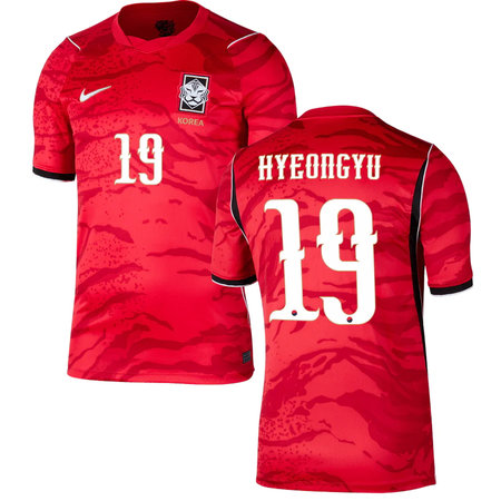 Kid's HYEONGYU #19 South Korea Home Replica Jersey World Cup 2026
