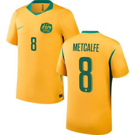 Kid's METCALFE #8 Australia Home Replica Jersey World Cup 2026