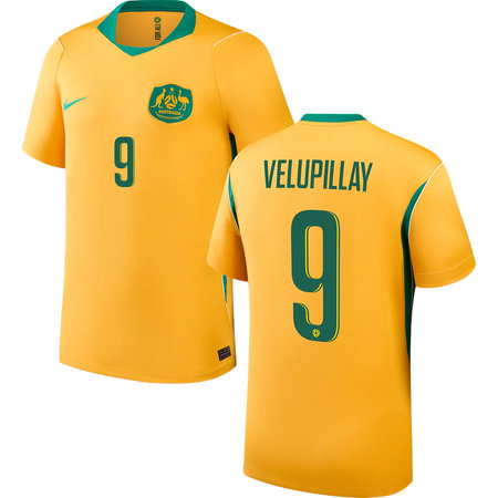 Kid's VELUPILLAY #9 Australia Home Replica Jersey World Cup 2026