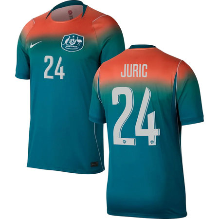 Kid's JURIC #24 Australia Away Replica Jersey World Cup 2026
