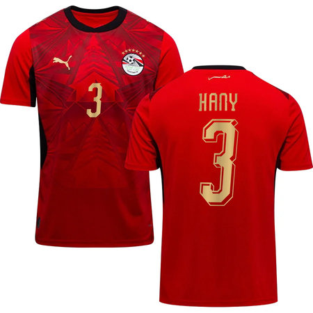 Kid's HANY #3 Egypt Home Replica Jersey World Cup 2026