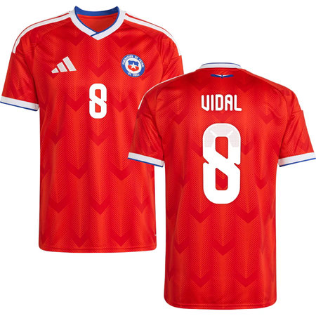 Kid's VIDAL #8 Chile Home Replica Jersey World Cup 2026