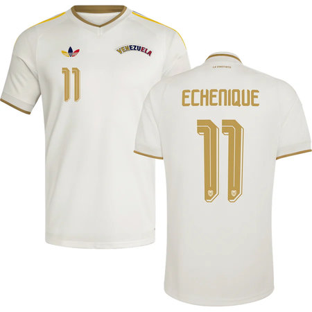 Kid's ECHENIQUE #11 Venezuela Away Replica Jersey World Cup 2026