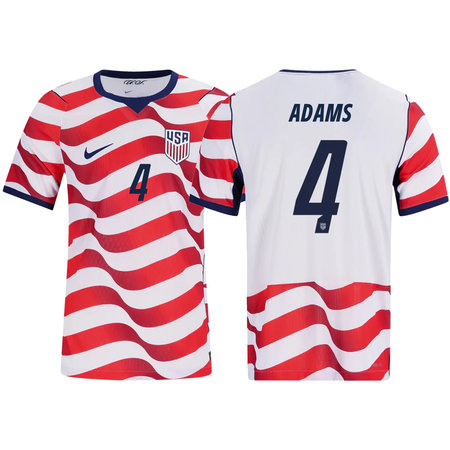 Men's Tyler Adams #4 USA Home Stadium Replica Jersey World Cup 2026